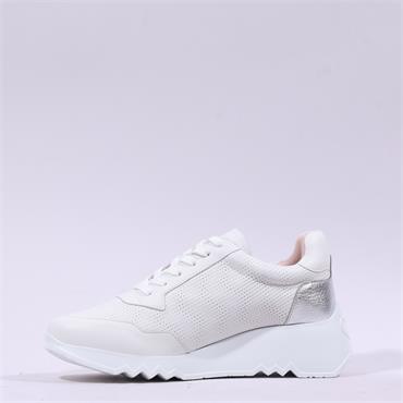 Wonders Kyoto Side Zip Wedge Trainer - White